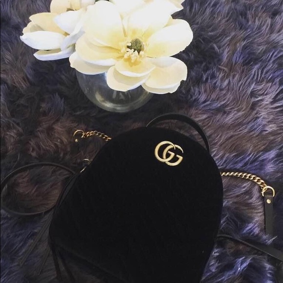 Gucci Marmont backpack in suede - Picture 3 of 5